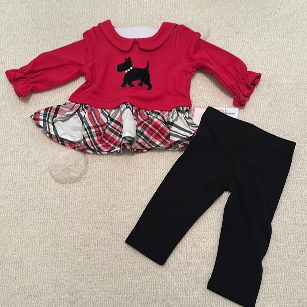 Rare edition 3-6 Scottie dog outfit